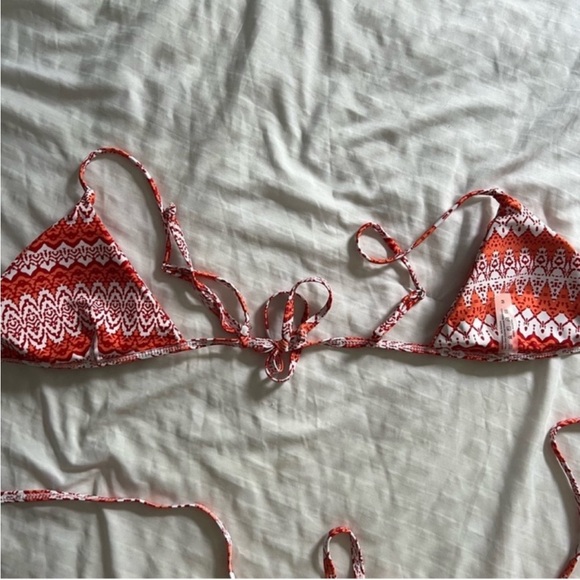 ❤️ SHEIN | Pink and Orange Bikini Set - Picture 5 of 13